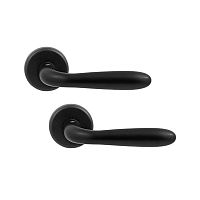 Ручки на розетте COLOMBO Robot CD41 (CD69BZGG-CD63GB) матовый черный 